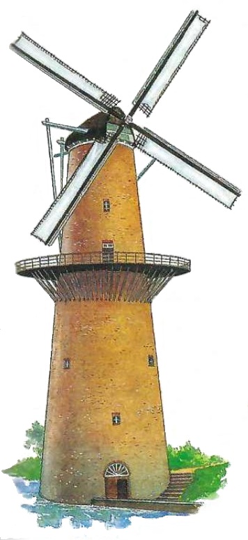 Moulin � balustrade ou de rempart