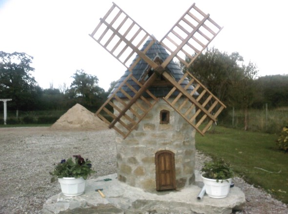 Maquette du moulin de Grabec ralise par Sverine Lemoigne
