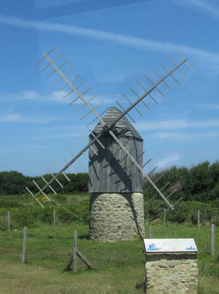 Moulin de Caras - Ile d'Ouessant, de face