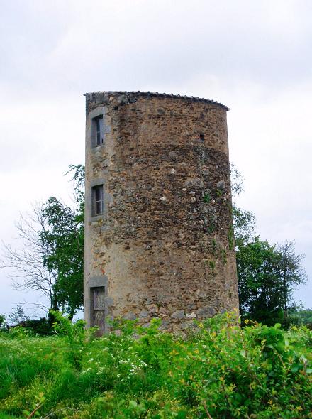 Ancien moulin tour  Vernoux en Gtine