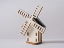 Petit moulin en bois - solaire 5 cm - Merci Adeline !