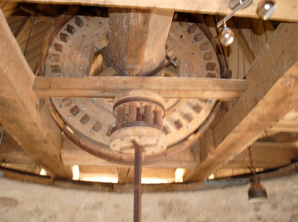 Le rouet et la lanterne du moulin de Cuq en 2018