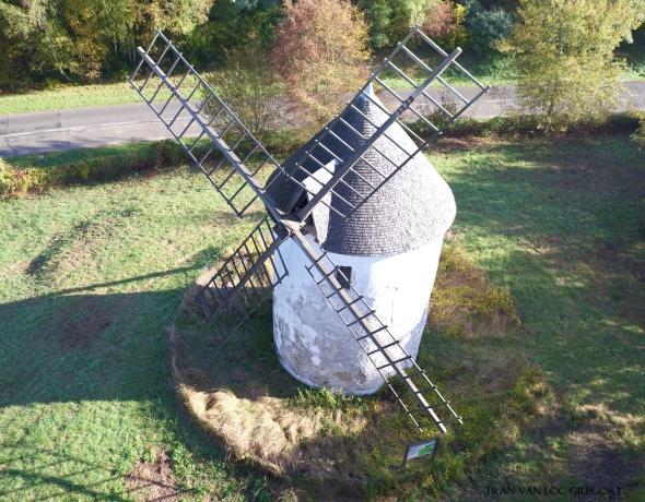 Moulin de Jossigny photographi par un drne