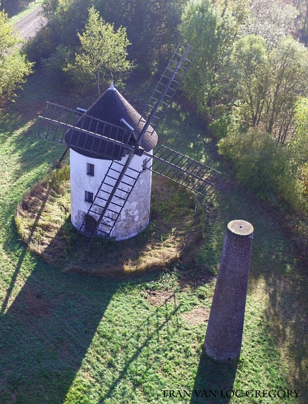 Moulin de Jossigny photographi par un drne, autre vue