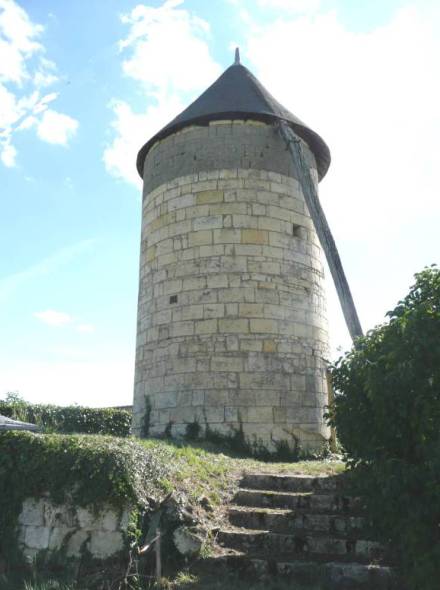 Moulin de la vigne aux moines - Les Ulmes, vue arrire