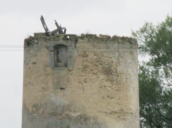 Haut de la tour du moulin des Loires Noires
